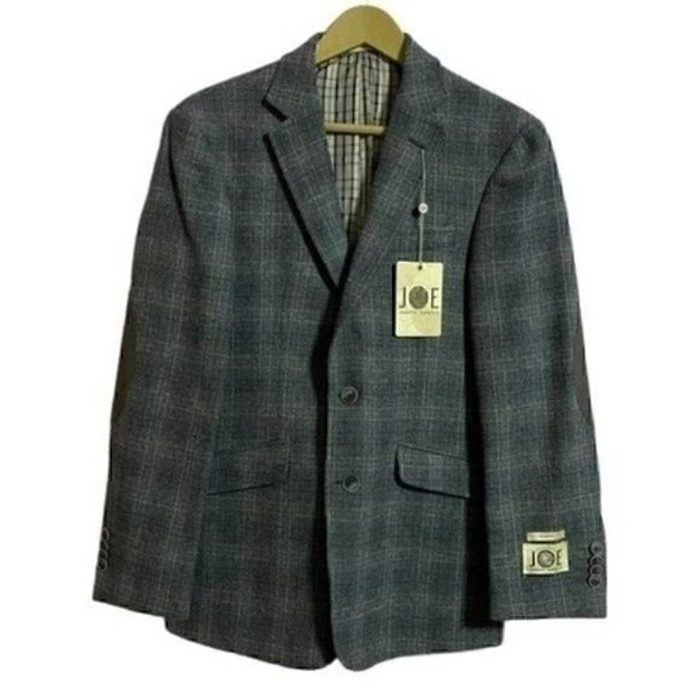Joseph Abboud Jacket Men’s 36S Grey Plaid Multicolor 100% Wool Performance NWT​